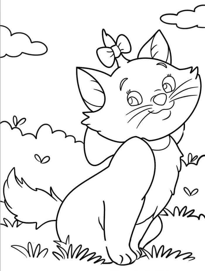 Tatlı Aristokediler Boyama Sayfası