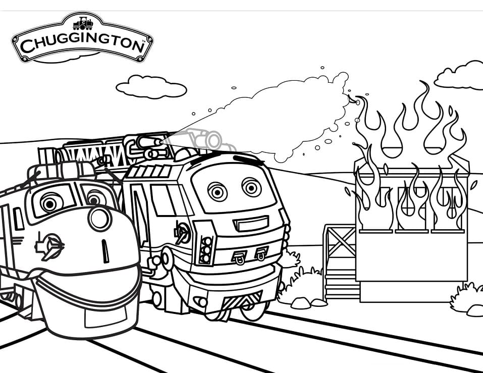Ücretsiz Chuggington Çocuklar İçin Boyama Sayfası