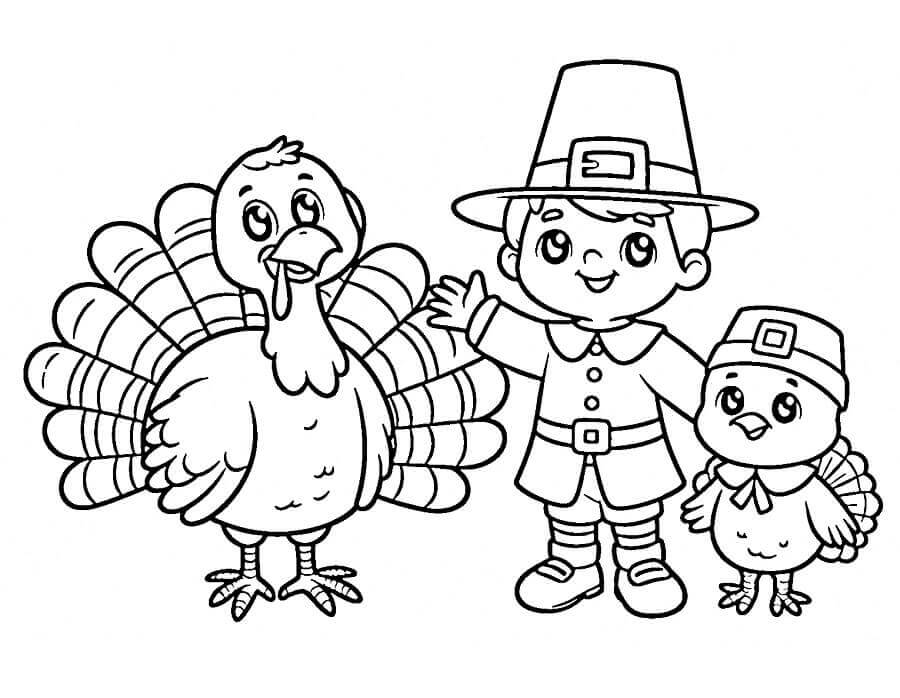 Ücretsiz Şükran Yazdır Boyama Sayfası