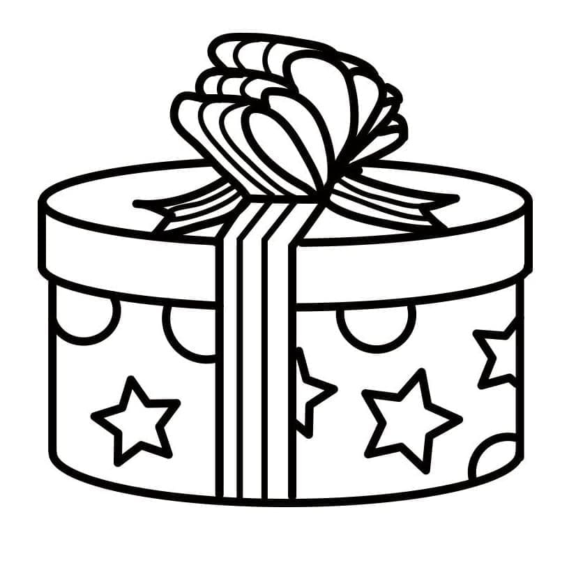 Ücretsiz Yazdırılabilir Noel Paketi Boyama Sayfası
