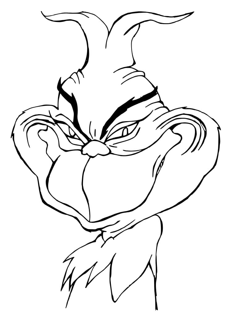 Ürpertici Grinch Boyama Sayfası