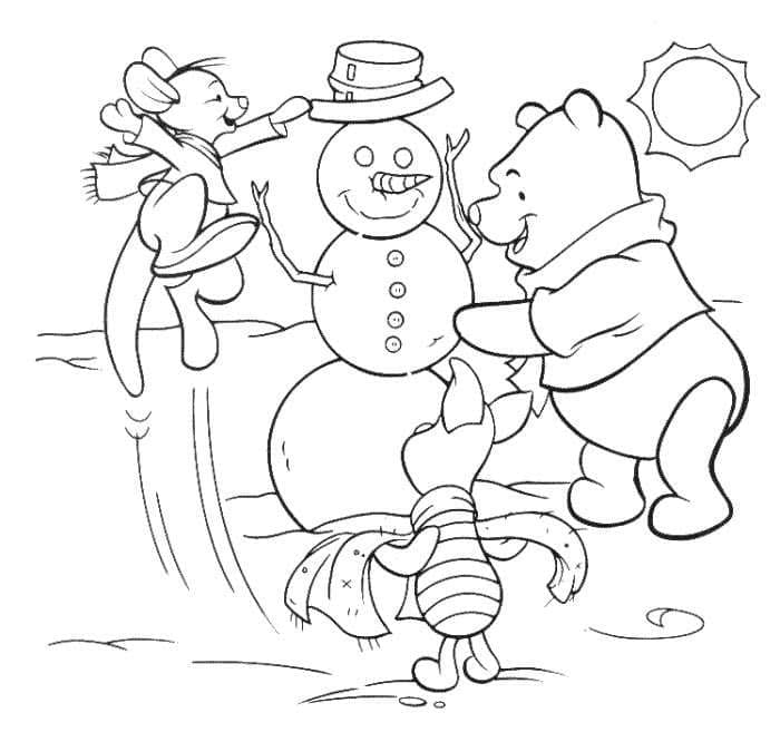 Winnie the Pooh Disney Noel Boyama Sayfası