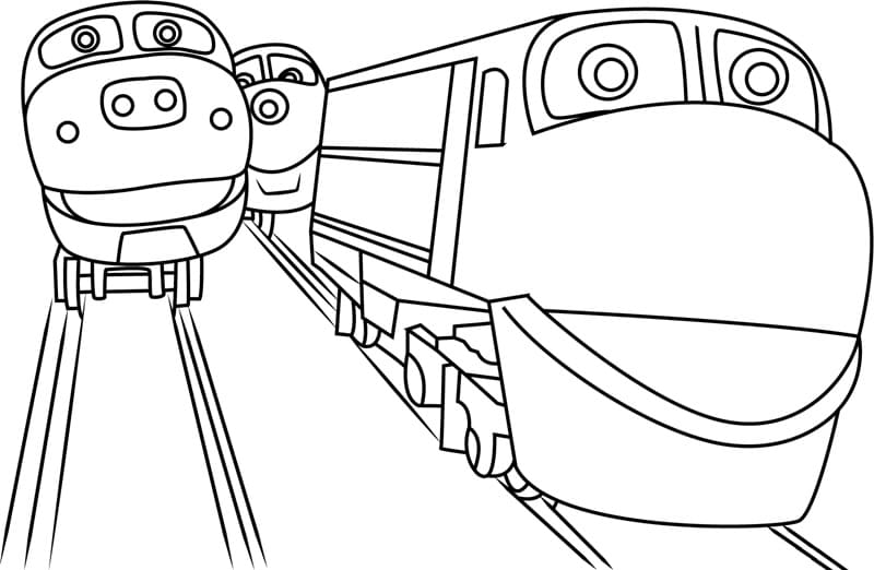 Yazdırılabilir Chuggington Bedava Boyama Sayfası