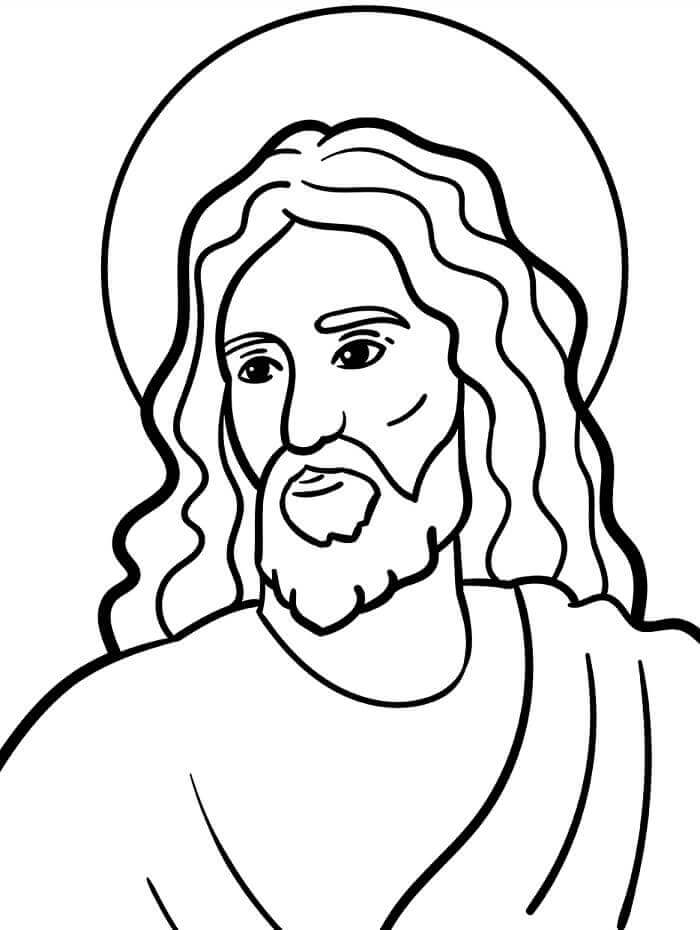 Yazdırılabilir İsa Çocuklar İçin Boyama Sayfası