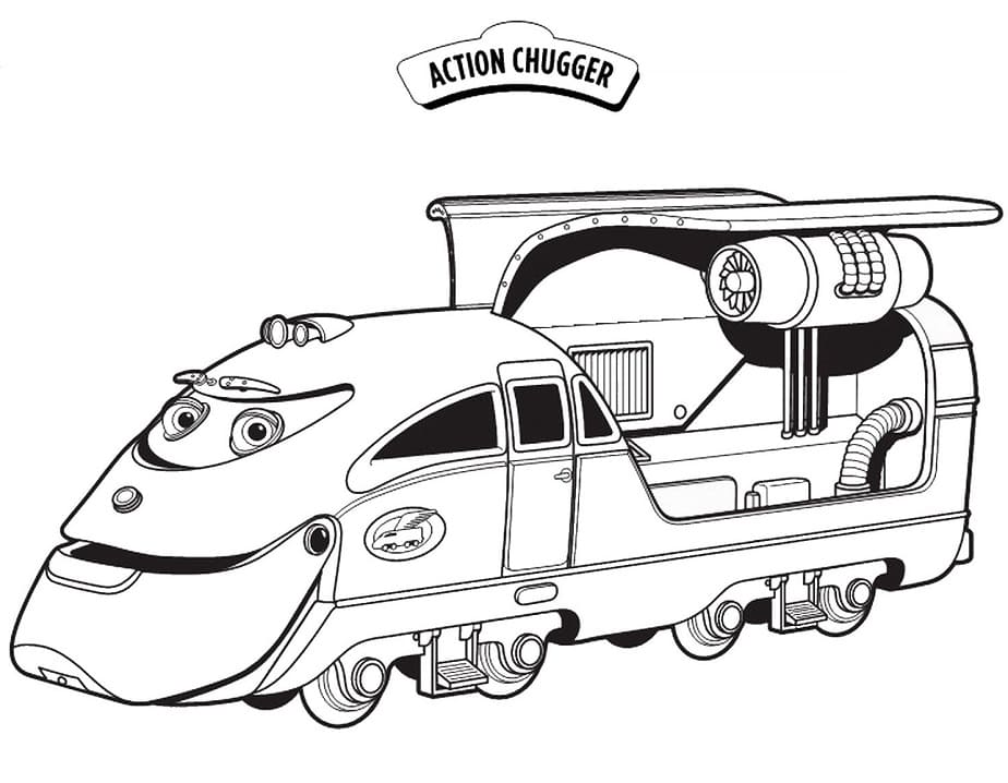 Yazdırılabilir Ücretsiz Chuggington Boyama Sayfası
