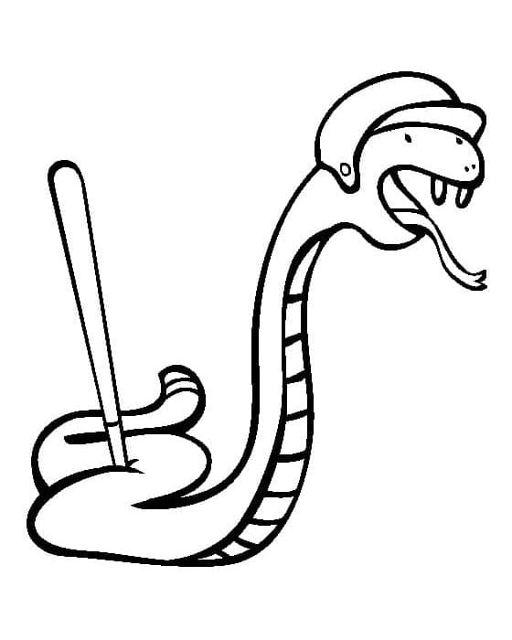 Yılan Ücretsiz Boyama Sayfası