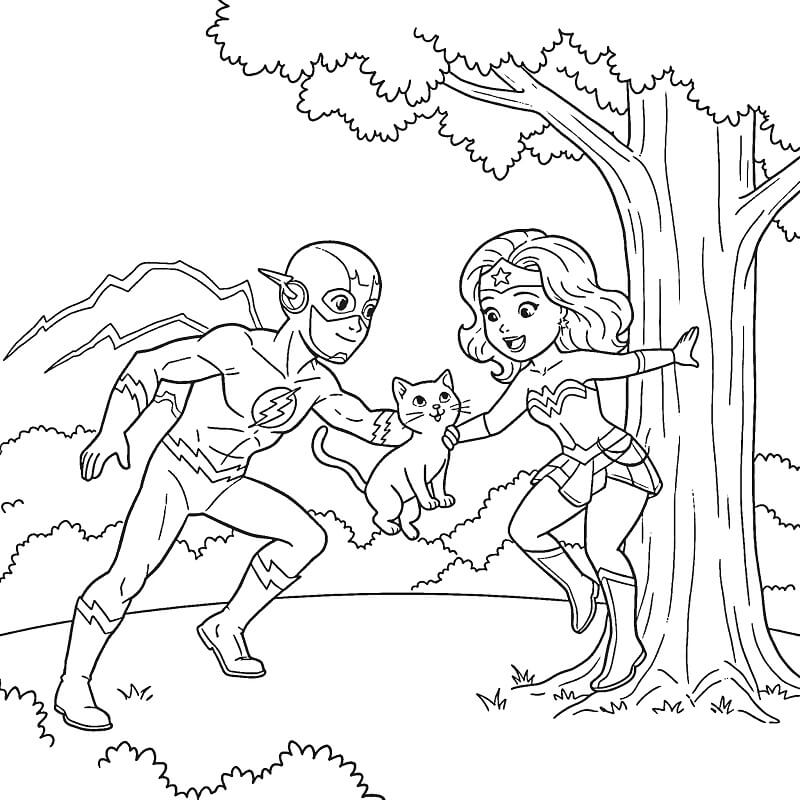 4 Yaş Çocuklar İçin Flash Boyama Sayfası