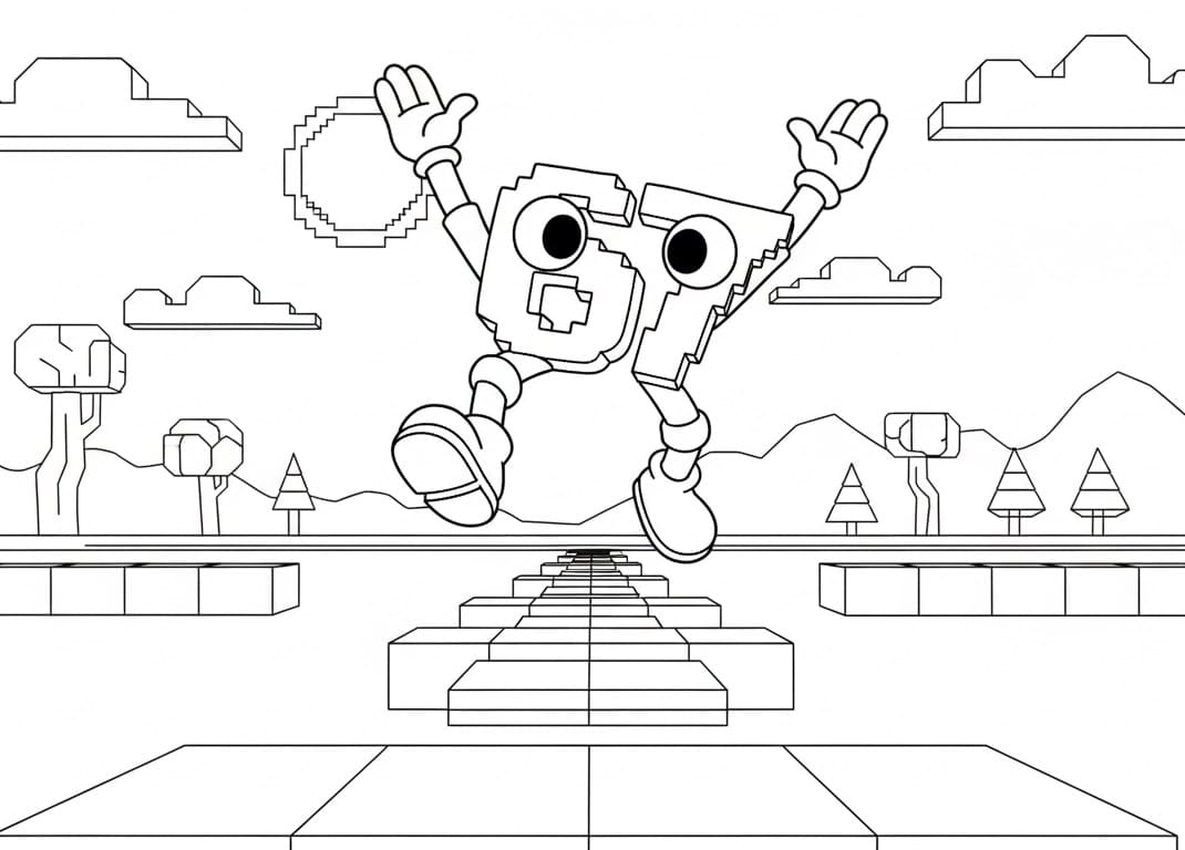 67 Brainrot bedava Boyama Sayfası