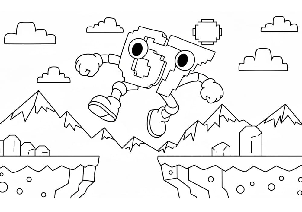 67 Brainrot görseli Boyama Sayfası