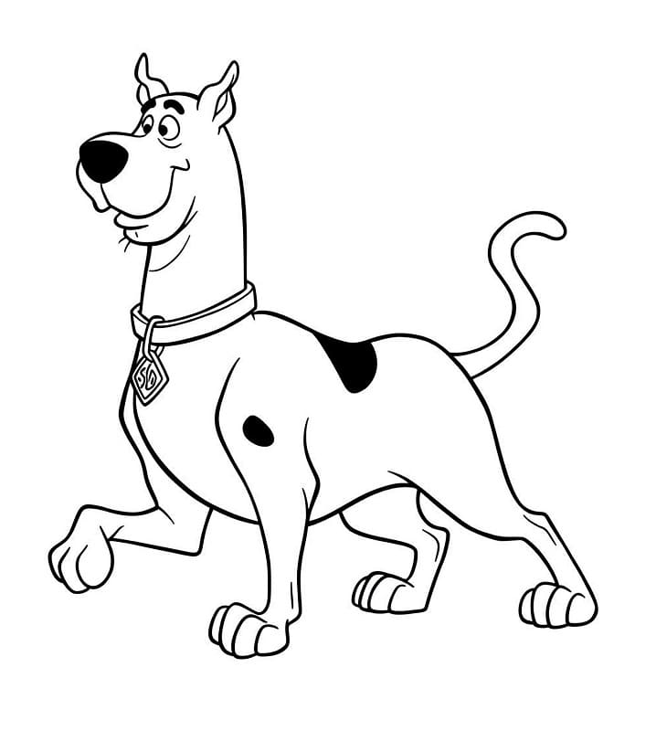 Animasyonlu Scooby Doo Boyama Sayfası