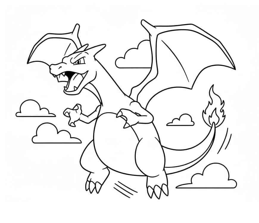 Charizard Boyama Sayfaları