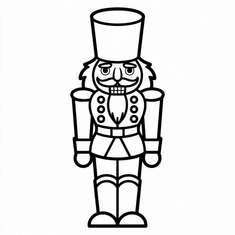 Basit Fındıkkıran Boyama Sayfası