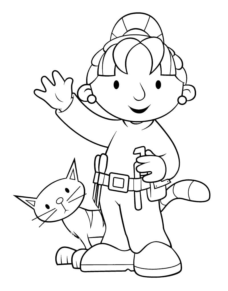 Bedava Usta Bob Yazdır Boyama Sayfası