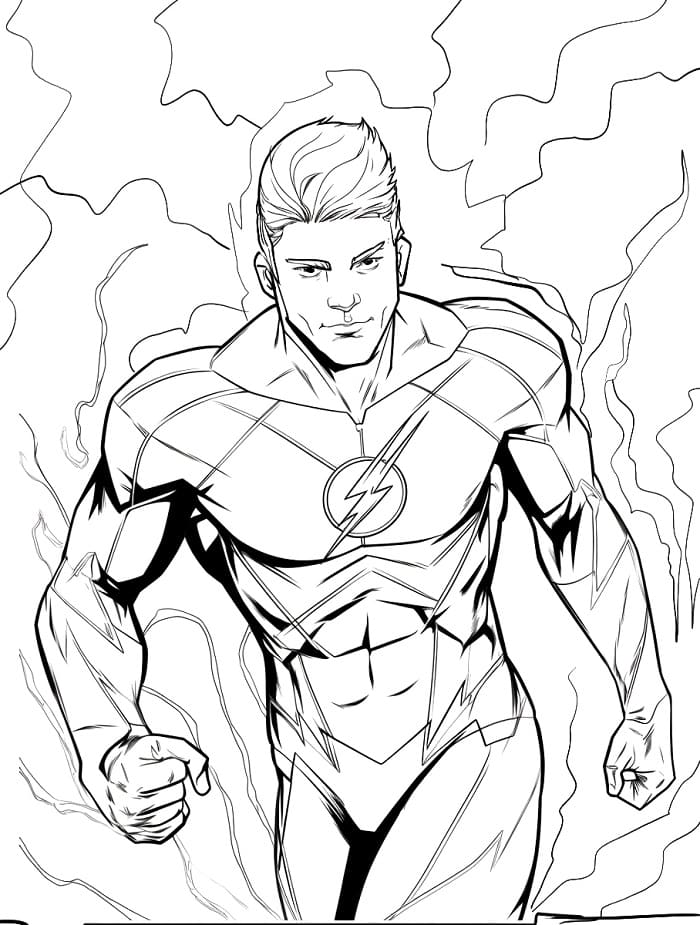 Bedava Yazdırılabilir Flash Boyama Sayfası