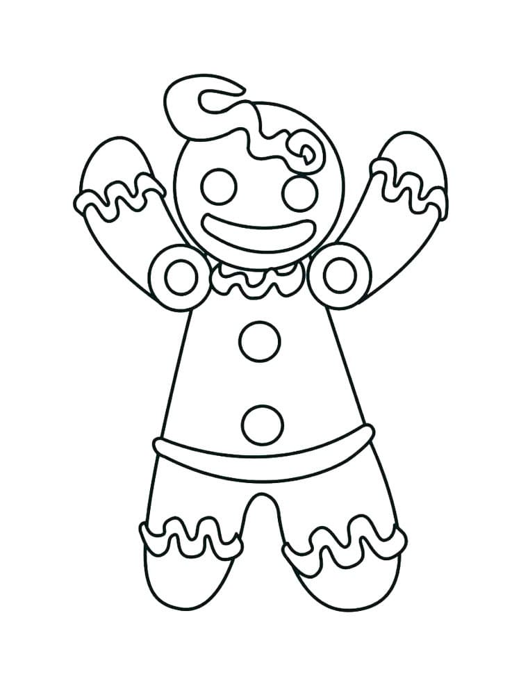 Bedava Zencefilli Kurabiye Adam Boyama Sayfası