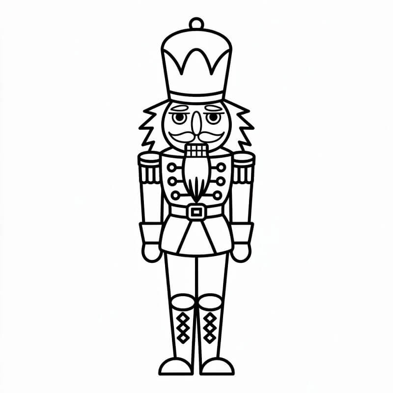 Bir Fındıkkıran Boyama Sayfası