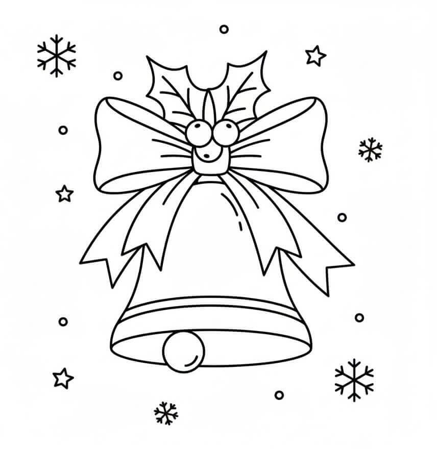 Noel çanları Boyama Sayfaları