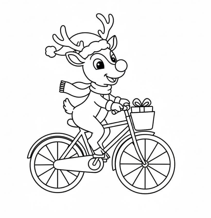 Bisiklete Binen Rudolph Boyama Sayfası