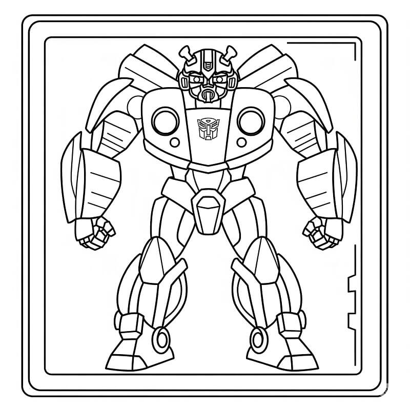 Bumblebee 3 Yaş Çocuklar İçin Boyama Sayfası