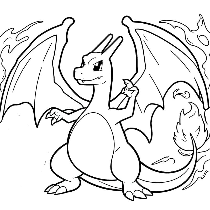 Charizard Boyama Boyama Sayfası