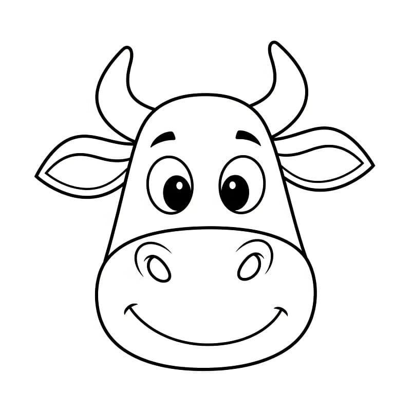 Çiftlik İneği Boyama Sayfası