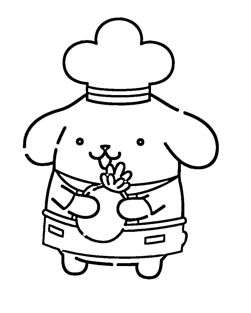 Çizgi Film Pompompurin Boyama Sayfası