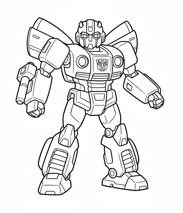 Çocuklar İçin Bumblebee Boyama Sayfası