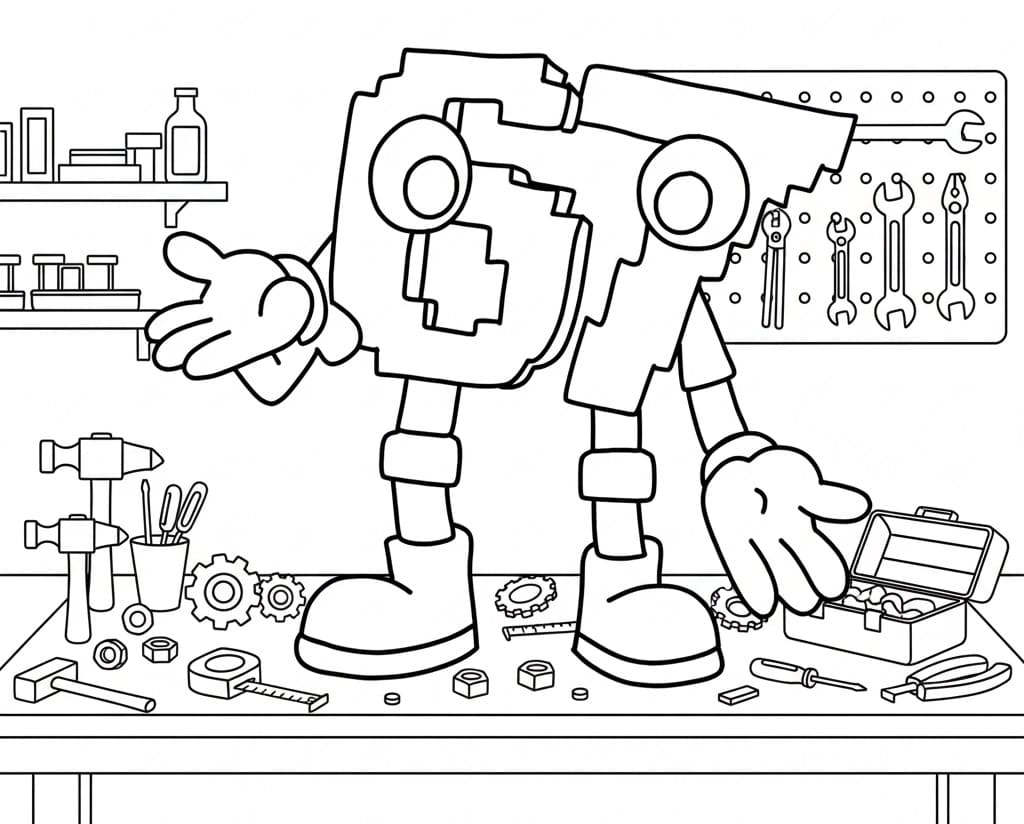 Çocuklar için 67 Brainrot Boyama Sayfası
