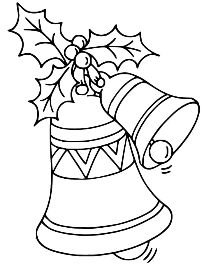 Çok Güzel Noel Çanları Boyama Sayfası