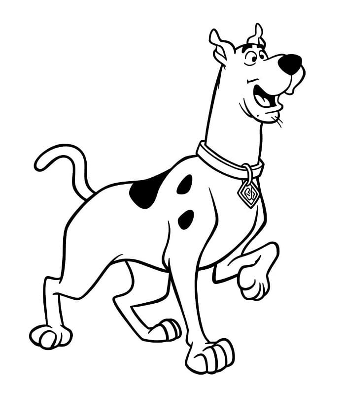 Çok Komik Scooby Doo Boyama Sayfası