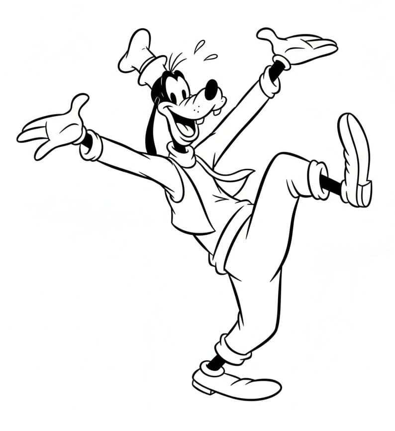 Goofy Boyama Sayfaları