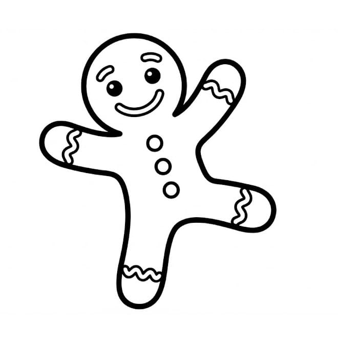 Dans Eden Mutlu Zencefilli Kurabiye Adam Boyama Sayfası