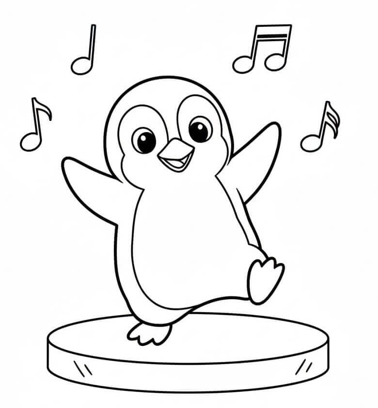 Penguen Boyama Sayfaları