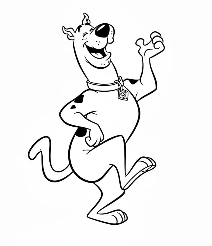 Dans Eden Scooby Doo Boyama Sayfası