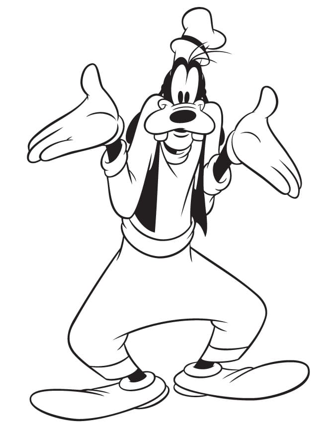 Disney Komik Goofy Boyama Sayfası
