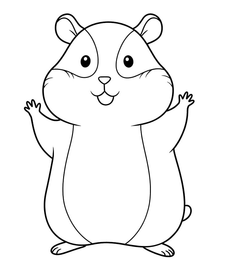 Dost Hamster Boyama Sayfası