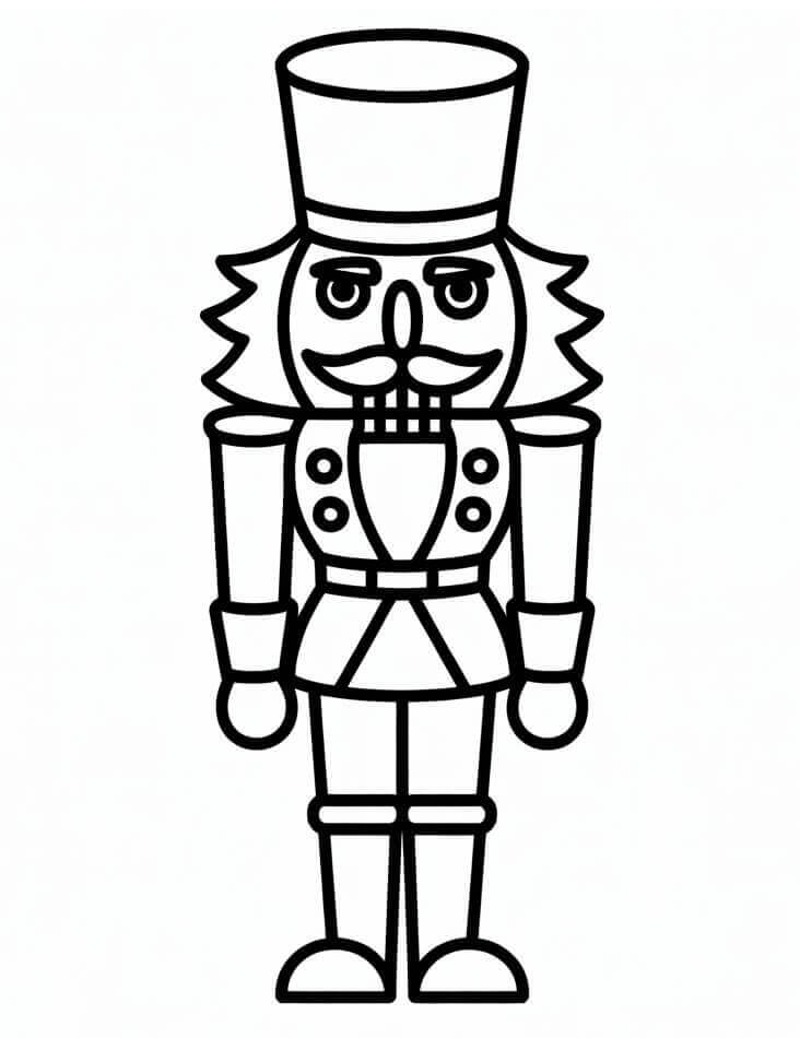 En Basit Fındıkkıran Boyama Sayfası