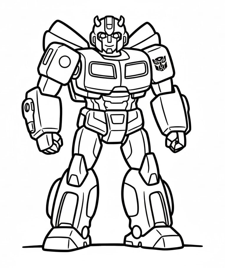 Fantastik Bumblebee Boyama Sayfası