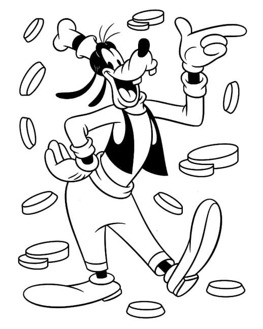 Goofy Renklendir Boyama Sayfası
