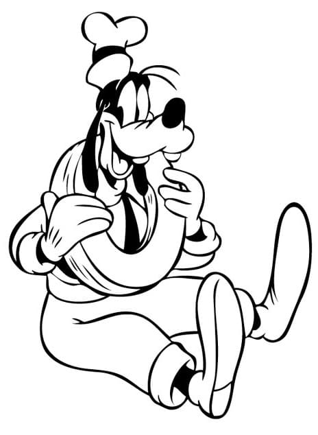Goofy Resmi Boyama Sayfası