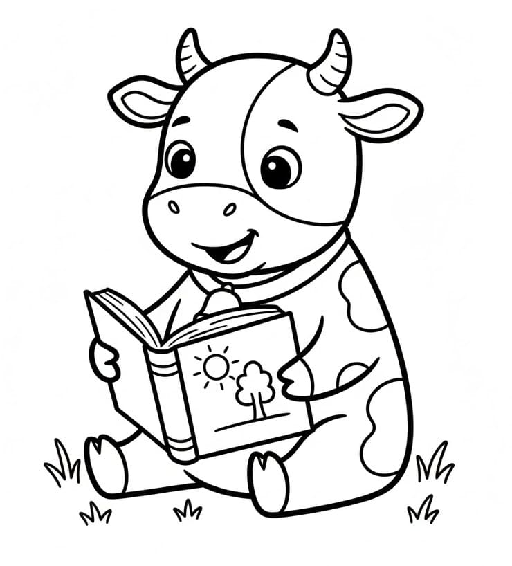 Güzel İnek Boyama Sayfası