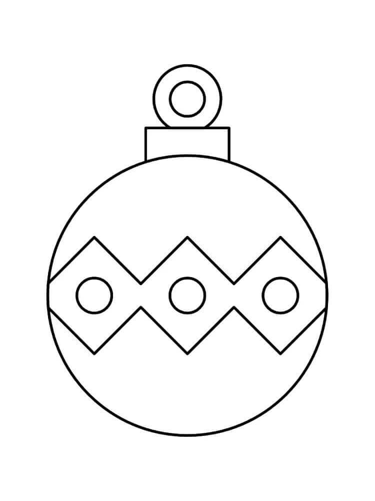 Harika Noel Topları Boyama Sayfası