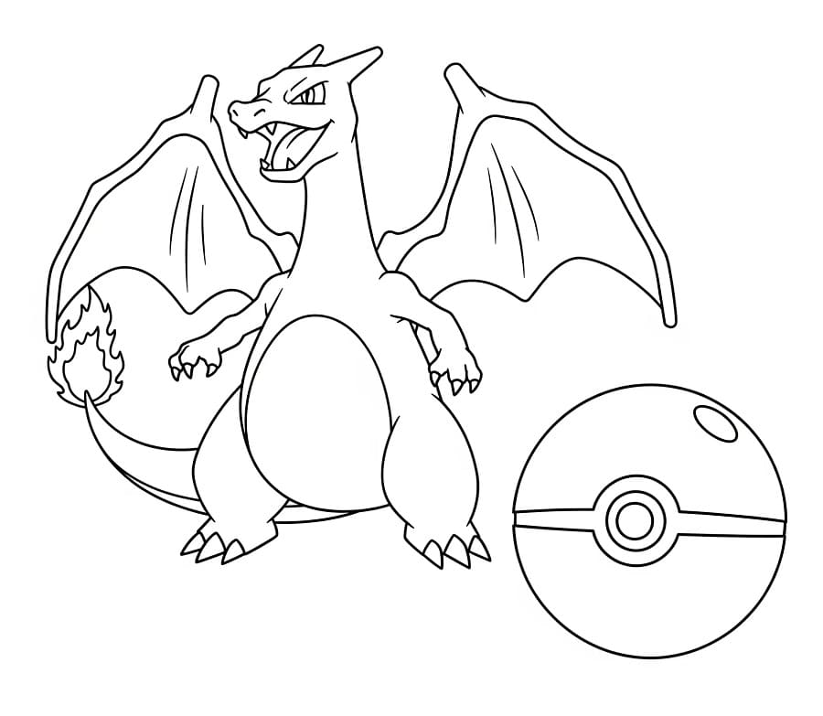 Hediye Charizard Boyama Sayfası