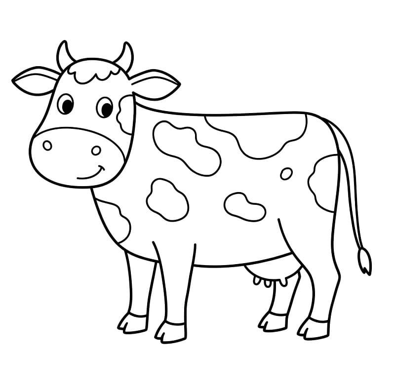 İnek Boyama Sayfaları