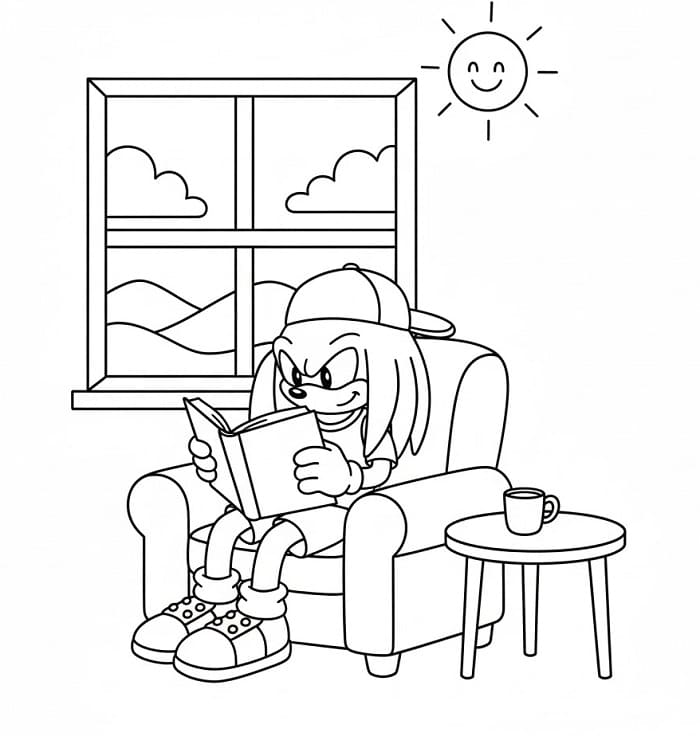 Hediye Knuckles Boyama Sayfası