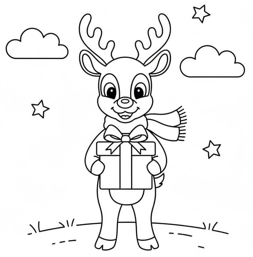 Hediyeli Rudolph Boyama Sayfası