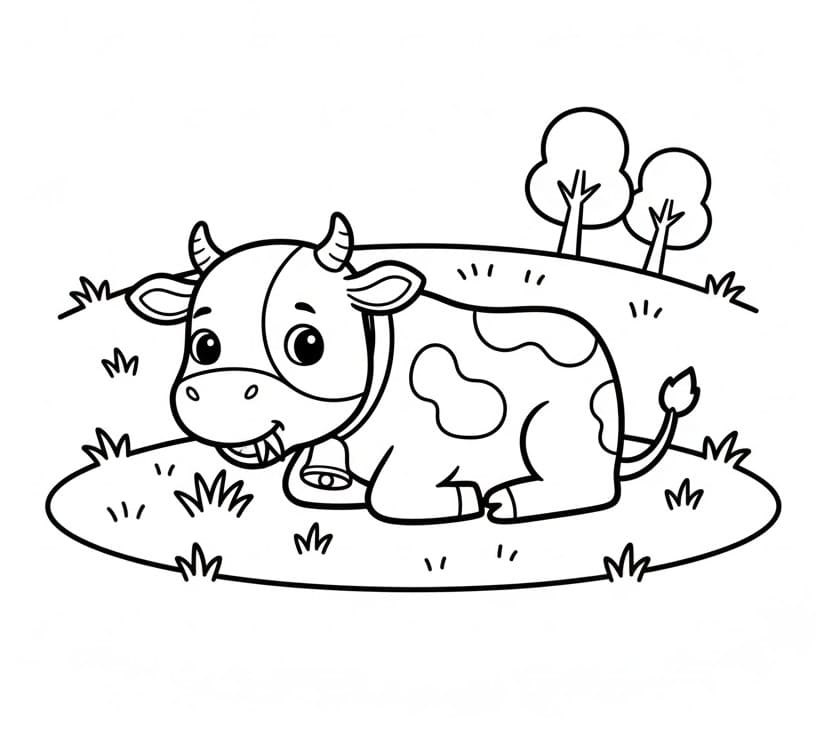 İnek Bedava Boyama Sayfası