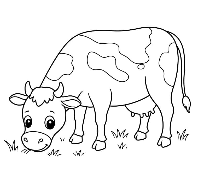 İnek Resmi Boyama Sayfası