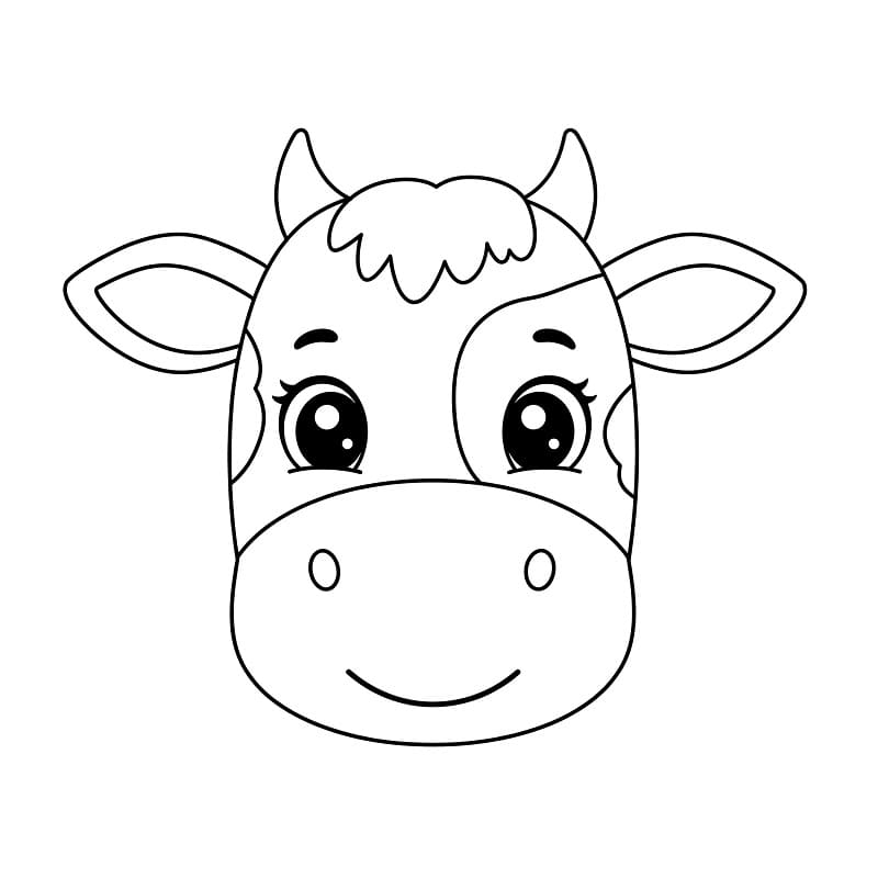 İnek Yazdırılabilir Resim Boyama Sayfası