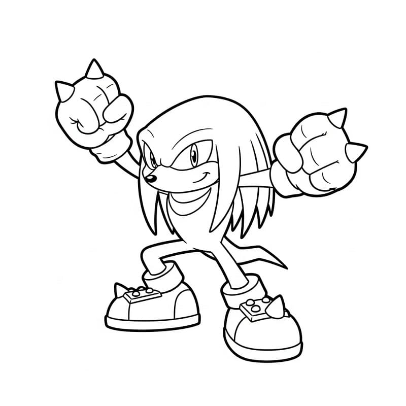 Knuckles Boyama Sayfaları